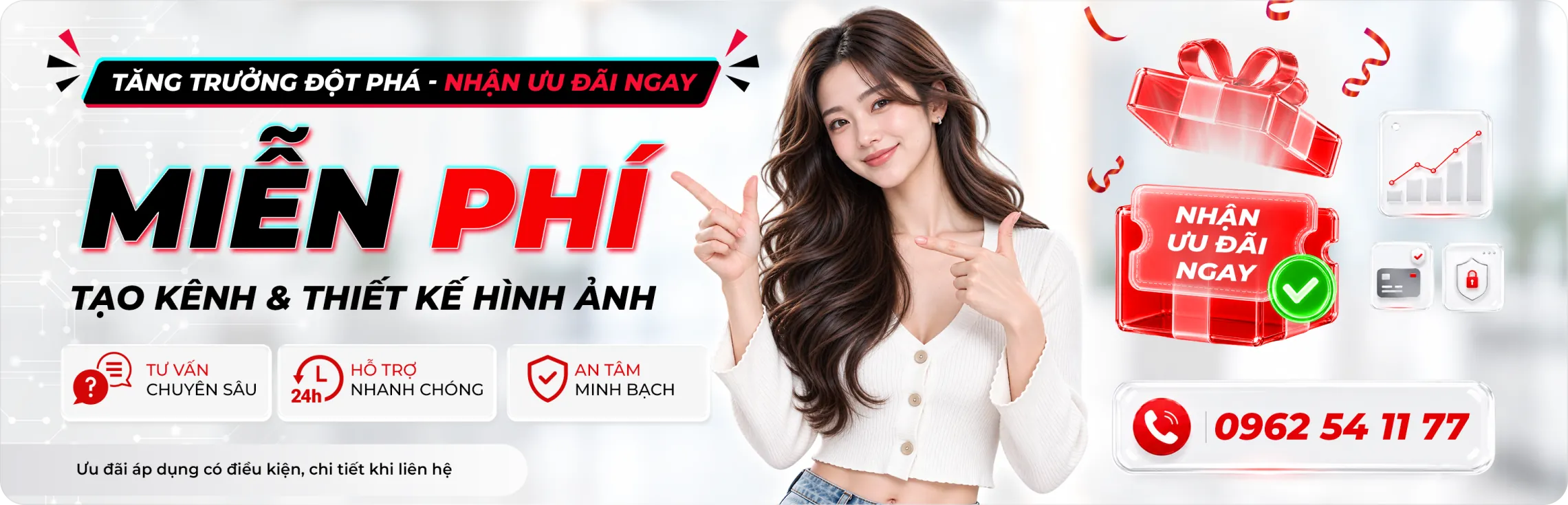 Miễn phí tạo kênh và thiết kế hình ảnh