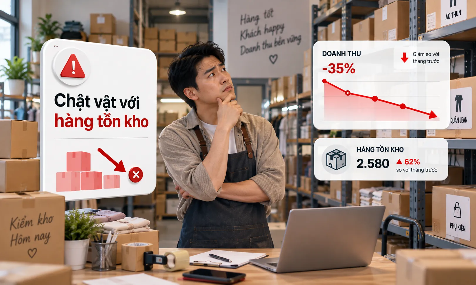 Hàng vẫn nằm kho, mà khách lại chọn cửa hàng đối thủ Hàng vẫn nằm kho, mà khách lại chọn cửa hàng đối thủ
