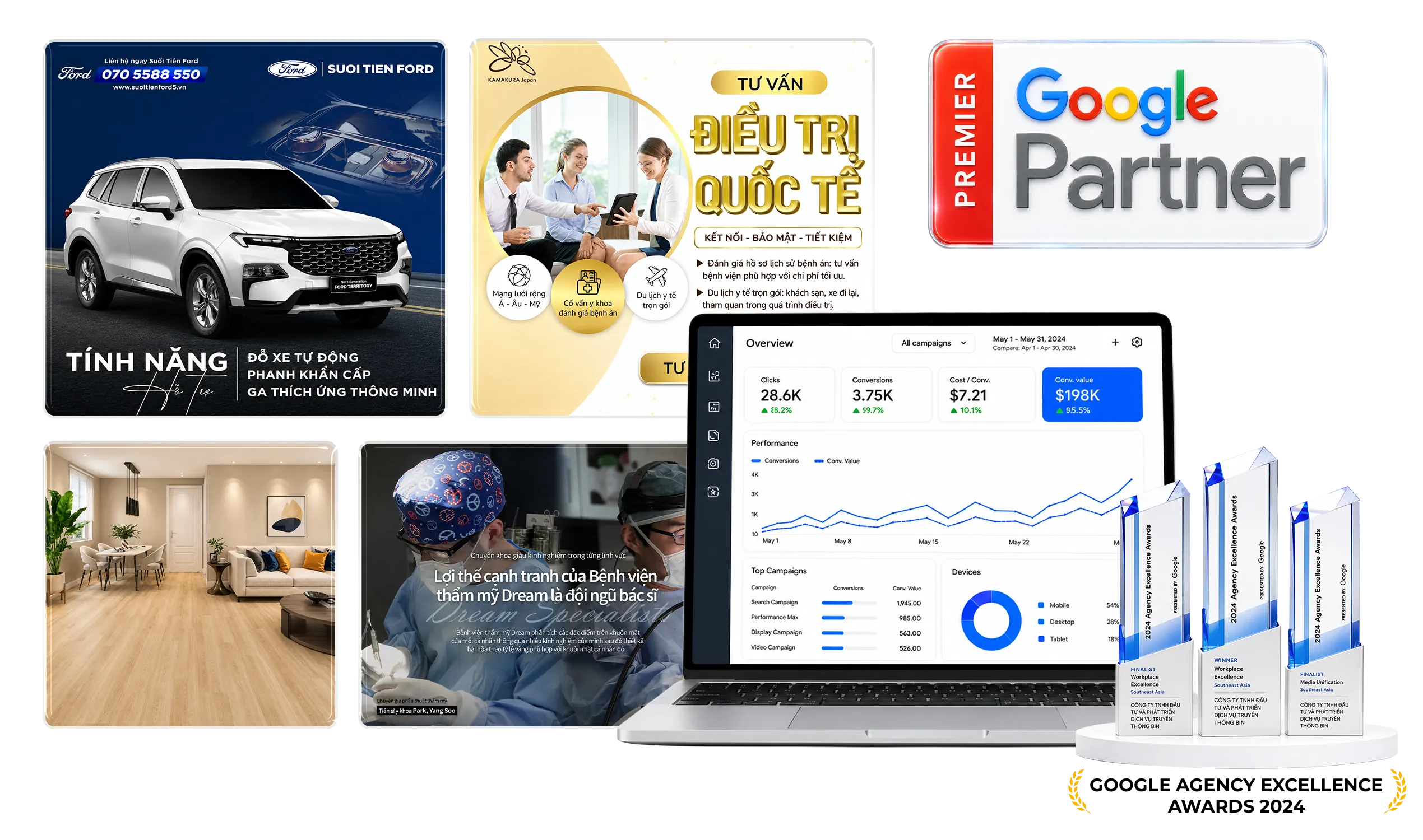Khách đang tìm kiếm trên Google. Nhưng quảng cáo đang chưa tiếp cận được khách hàng