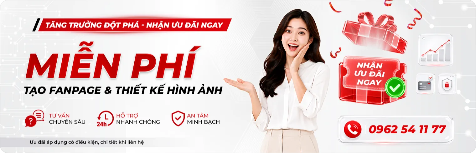 Miễn phí tạo fanpage & thiết kế hình ảnh