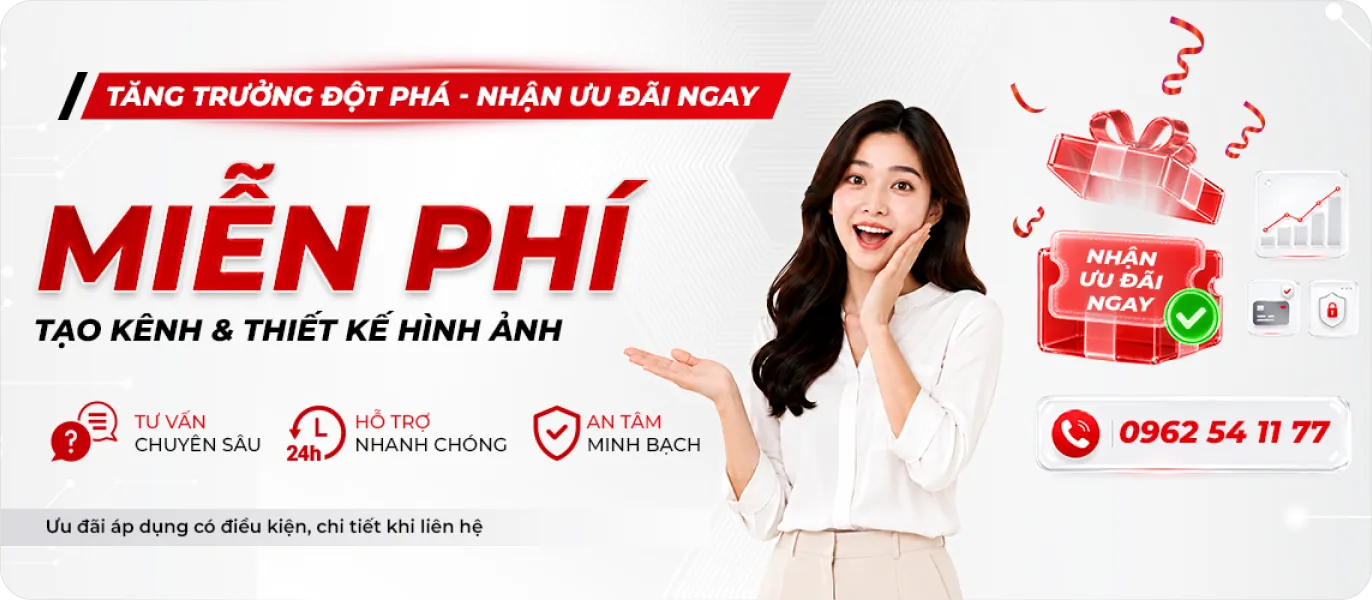 Miễn phí tạo kênh và thiết kế hình ảnh