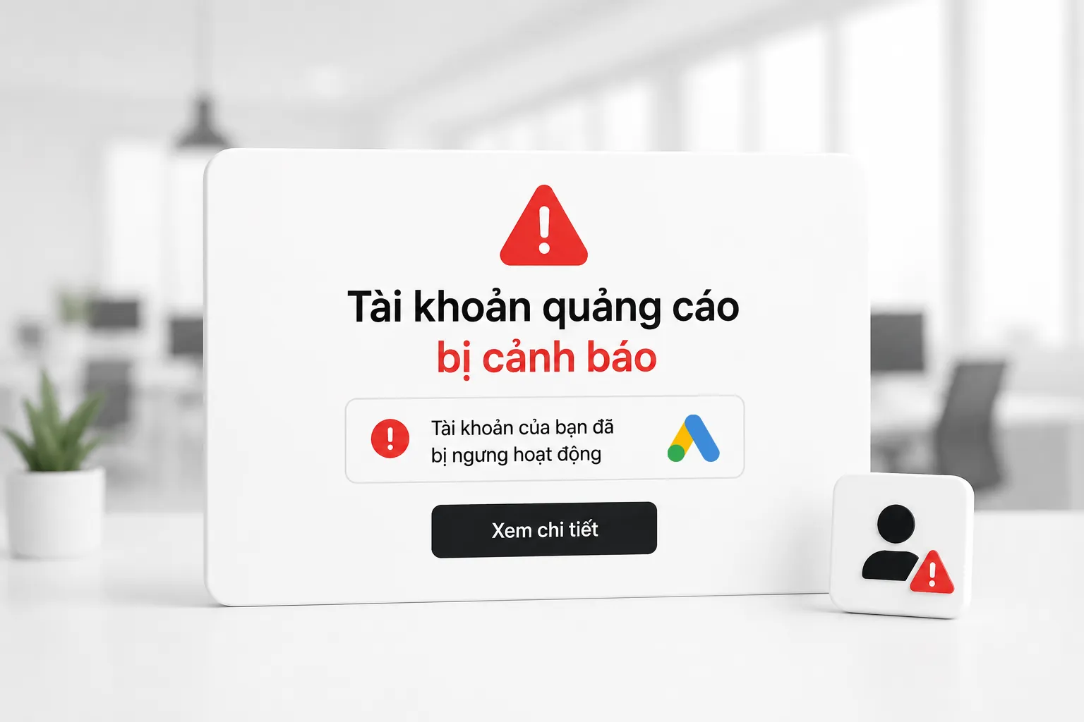 Tài khoản quảng cáo bị khóa đột ngột