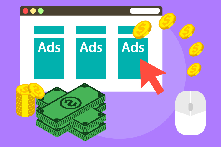 Người đặt quảng cáo sẽ kiếm tiền từ quảng cáo Google Adsense thông qua lợi nhuận