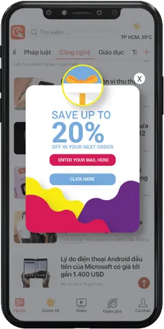 Kích thước quảng cáo cho ADX Mobile - Popup - 640x1280 px