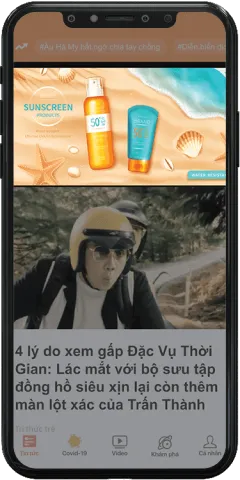 Kích thước quảng cáo cho ADX Mobile - Top banner - 640x320 px