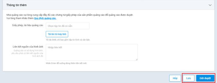 B6: Chọn Thông tin thêm B6: Chọn Thông tin thêm
