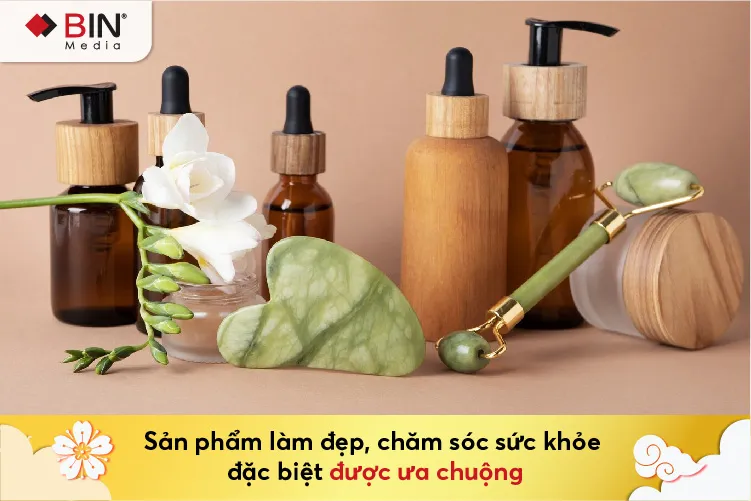 Sản phẩm làm đẹp, chăm sóc sức khỏe đặc biệt được ưa chuộng