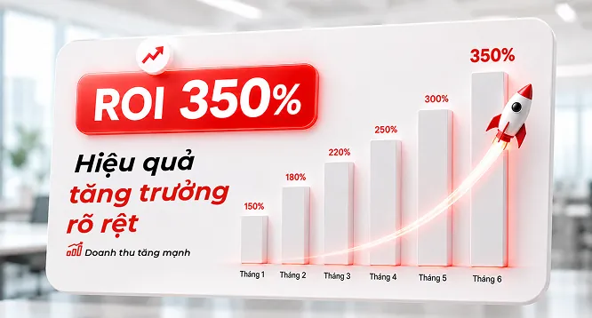 Nhận ngay lộ trình tăng trưởng hiệu quả ROI gấp 3.5 lần Nhận ngay lộ trình tăng trưởng hiệu quả ROI gấp 3.5 lần