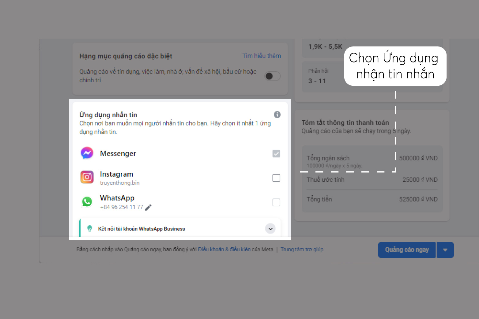 3 Ưu điểm vượt trội của quảng cáo tin nhắn facebook