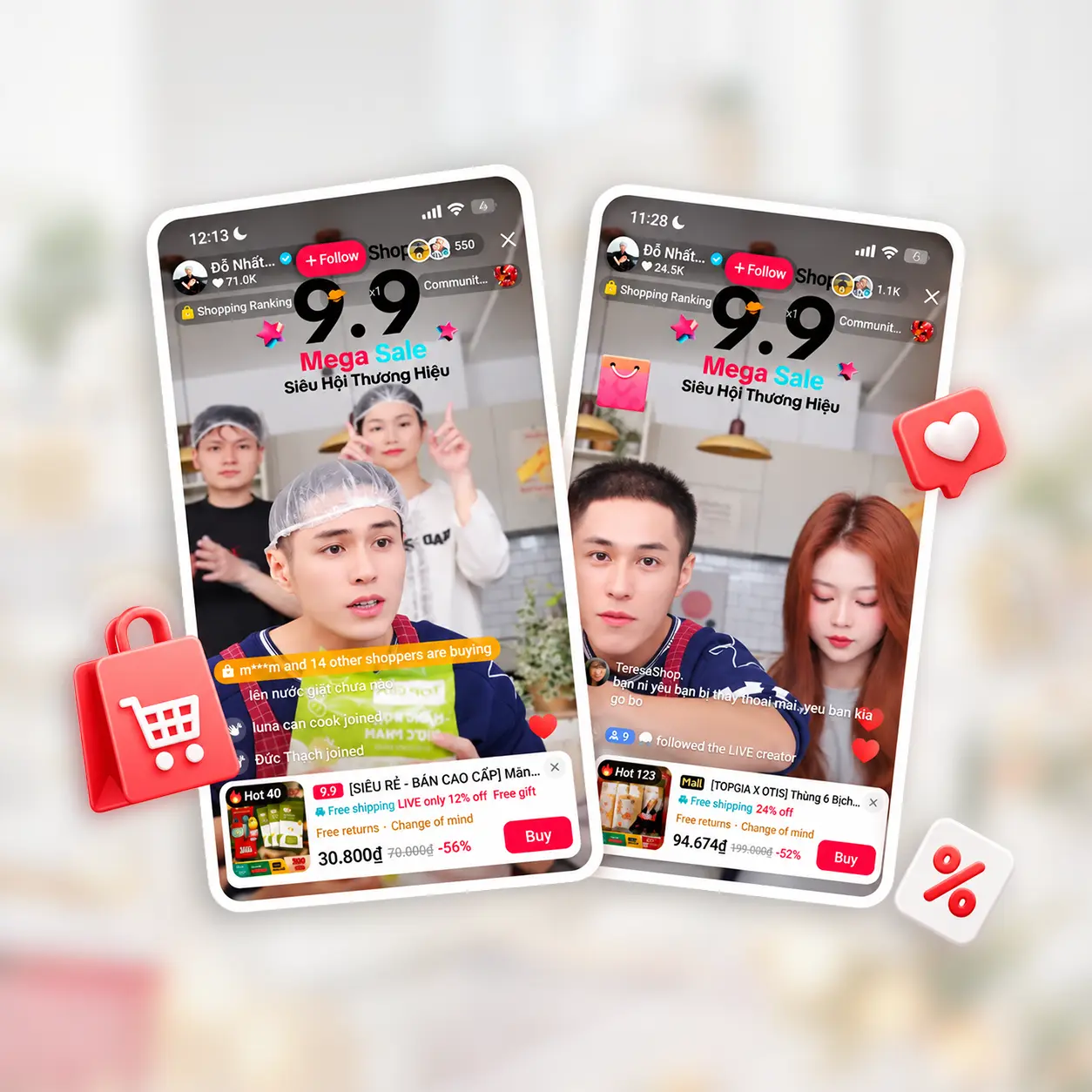 BIN Media x TOP GIA: Tăng 250% lượt xem livestream nhờ chiến lược Teaser – Live Commerce cùng Otis & Ribi Sachi BIN Media x TOP GIA: Tăng 250% lượt xem livestream nhờ chiến lược Teaser – Live Commerce cùng Otis & Ribi Sachi