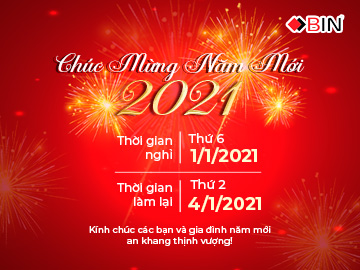 Thông báo Lịch nghỉ Tết 01/01/2021