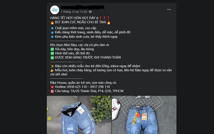 Tiêu đề của bài quảng cáo