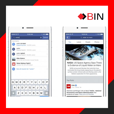 Facebook hiển thị quảng cáo ngay cả trên thanh tìm kiếm