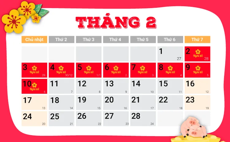 Thông Báo Nghỉ Tết Nguyên Đán 2019