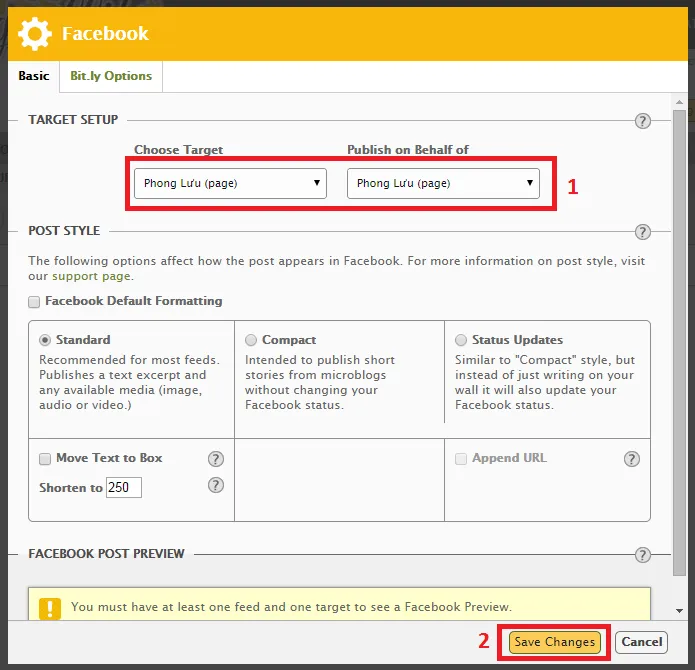 Tự động đăng bài từ Website lên Facebook
