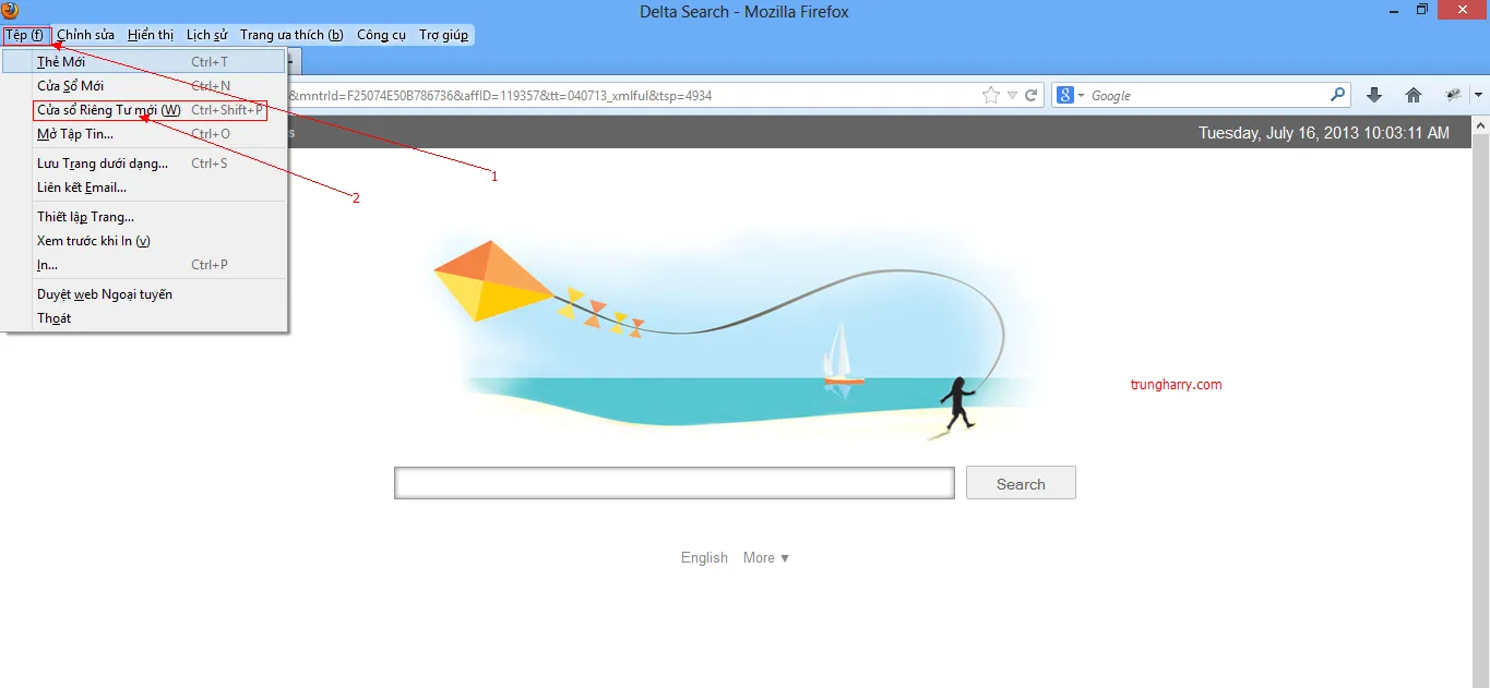 Cách bật trình duyệt ẩn trên Firefox Cách bật trình duyệt ẩn trên Firefox